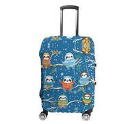 JCZVQPAB Housse de bagage paresseux pour voyage, lavable, élastique, résistante aux rayures, protection de valise pour adultes, pour 19-32 pouces, R7, M(22-24in), Housse de valise