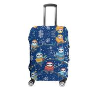 JCZVQPAB Housse de bagage paresseux pour voyage, lavable, élastique, résistante aux rayures, protection de valise pour adultes, pour 19-32 pouces, R10, XL(30-32in), Housse de valise