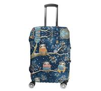 JCZVQPAB Housse de bagage paresseux pour voyage, lavable, élastique, résistante aux rayures, protection de valise pour adultes, pour 19-32 pouces, R9, M(22-24in), Housse de valise