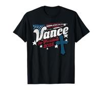 JD Vance 2028 Drapeau américain chrétien Religieux Vintage Patriotique T-Shirt
