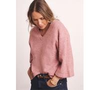 JD Williams Anthology By JD Williams Pink Premium Full Sleeve V-Neck Knitted Jumper With Wool