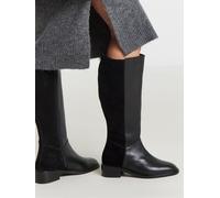 JD Williams Bottes d'équitation JD Williams Real en cuir et daim mélangé