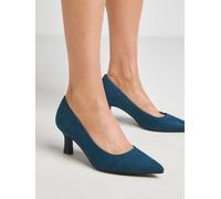 JD Williams Heavenly Soles By JD Williams Blue Extra Wide Fit Pointed Toe Kitten Heel Shoes Blue 8 EU 41