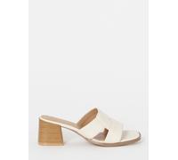 JD Williams JD Williams Beige Woven Mule Block Heel Sandals