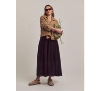 JD Williams JD Williams Black Anthology Pleat Tuck Midi Skirt Black EU 44 (UK 16)