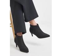 JD Williams JD Williams Black Extra Wide Fit Kitten Heel Pointed Toe Shoe Boots