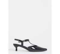 JD Williams JD Williams Black Extra Wide Fit T Bar Pointed Heels Black EU 40 (UK 7)