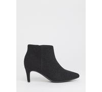 JD Williams JD Williams Black Wide Fit Kitten Heel Pointed Toe Shoe Boots