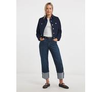 JD Williams JD Williams Blue Authentic Turn Up Straight Leg Jeans
