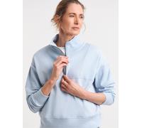 JD Williams JD Williams Blue Rib Mix Half Zip Sweatshirt