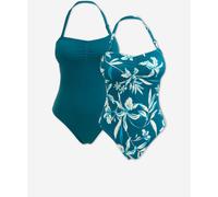 JD Williams JD Williams Blue Value Bandeau Swimsuits 2 Pack