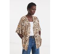 JD Williams JD Williams Brown Edge to Edge Short Sleeve Cardigan