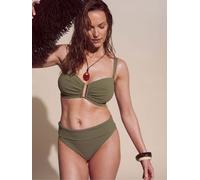 JD Williams JD Williams Green Anthology X Magisculpt Ribbed Fold Bikini Briefs
