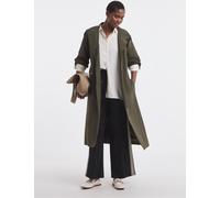 JD Williams JD Williams Green Funnel Neck Trench Coat