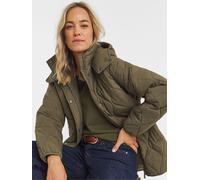 JD Williams JD Williams Green Short Quilted Hooded Jacket