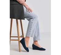 JD Williams JD Williams Green Wide Fit Low Wedge Court Shoes Green EU 38 (UK 5)