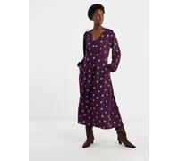 JD Williams JD Williams Purple Soft Touch Long Sleeve Tea Dress Purple EU 50 (UK 22)