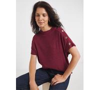 JD Williams JD Williams Red Soft Touch Boxy Roll Neck Top