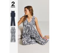 JD Williams JD Williams Value Zebra Pyjamas Set 2 Pack