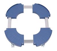 JDBDU Chariot pour plantes Ø 40-58,5 cm, planche à roulettes pour plantes jusqu'à 400 kg, soucoupe pot de fleurs, support à roulettes pour l'extérieur et l'intérieur