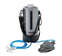 JDBDU Douche de camping avec pompe, 12 l/3 gallons, douche extérieure portable, tuyau de 1,9 m, pompe solaire, bidon d'eau pour le camping et les voyages