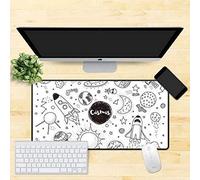 Jdble Épaississez Le Tapis De Souris Surdimensionné Pad D'Ordinateur|Esports De Jeu|Bureau Pad De Ménage De Bureau|Pad De Clavier|Couture De Bureau d'apprentissage|600 * 300Mm@Style 3_600X300Mm_3Mm