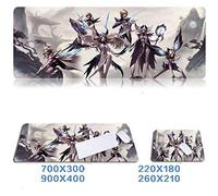 Jdble Tapis De Souris De Jeu | Grand Format | Bloc-Notes De Bureau | Bloc-Notes Anime | Clavier De Ligue Hero | Style 900X400 17_1000X500Mm_4Mm