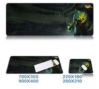 Jdble Tapis De Souris De Jeu | Grand Format | Bloc-Notes De Bureau | Bloc-Notes Anime | Clavier De Ligue Hero | Style 900X400 7_1000X500Mm_5Mm