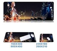 Jdble Tapis De Souris De Jeu | Grand Tapis De Bureau | Tapis D'Ordinateur Anime | Tapis De Clavier League of Legends | Grand Tapis De Souris Personnalisé | -3Mm_900X400Mm_ Style 10