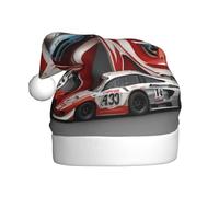 JDbncxe Chapeau de Noël artistique pour adultes - Chapeau de Père Noël unisexe, cadeaux de Noël, Nouvel An, couvre-chefs festifs