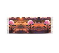 JDbncxe Foulard à franges en cachemire imprimé loup hurlant en colère pour femme - Châle tendance avec pompon, doux et chaud Pashmina Wrap, Rose désert, taille unique