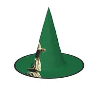 JDbncxe Lot de 2 chapeaux d'Halloween - La beauté de l'épouvantail imprimé sorcières décoration fête, accessoire de cosplay, bandeau de carnaval, casquette de magicien magique