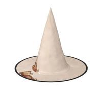 JDbncxe Lot de 2 chapeaux d'Halloween - Petit ours imprimé sorcières - Accessoire de cosplay - Bandeau de carnaval - Casquette de magicien magique