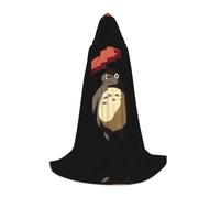 JDbncxe M Halloween Cape à Capuche Grande Blanche tenant un Parapluie Imprimé - Cape Costume Unisexe pour Cosplay, Exposition BD, Carnaval Party