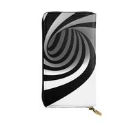 JDbncxe Sparks Portefeuille en cuir imprimé volant - Léger avec porte-cartes de crédit, espèces, pièces de monnaie, reçus, chéquiers, noir/blanc, Taille unique