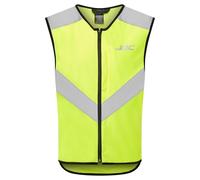 JDC Gilet Haute Visibilité Moto Zippé Sécurité Réfléchissant Jaune - Axis - Jaune - S