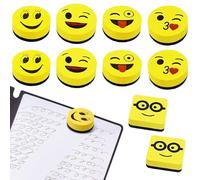 JDCMEI 10 Pièces Éponges pour Tableau Blanc, Éponges Magnétiques pour Tableau Blanc, Mini Nettoyeurs pour Tableau Blanc, Effaceurs Pratiques pour Tableau Blanc pour École, Bureau et Maison