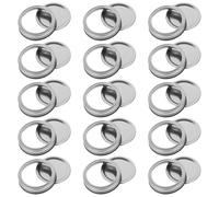 JDCMEI 15 Pièces 86mm Régulier Bouche Fer Mason Bocal Couvercles, Type Fendu Mason Jar Lids, Canning Lids pour Mason Jar, Canning Lids en Fer pour Pots de Confiture Miel