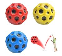 JDCMEI Balles de Saut Astro, 3 pièces Balles Rebondissantes Balles en Caoutchouc Mousse Jouets High Springender Gummiball Mini Balle de Rebond für Kids Party Gift,Weihnachten Geschenk