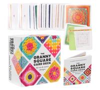 JDCMEI Lot de 50 Cartes à Crochet Carrées Granny Square pour Crochet, Granny Square Crochet, Modèles de Crochet Cartes Granny Squares pour Couvertures au Crochet Individuelles, Patchs et Plus Encore