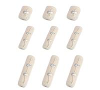 JDCMEI Lot de 9 Bandages Élastiques, Bande de Crêpe Médicale, Bandage de Compression Élastique, Pansements Médicaux Élastiques avec Clips Métalliques pour Poignets, Chevilles, Genoux