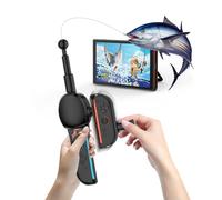 JDDWIN Manette de canne à pêche pour Nintendo Switch 2 Joy-Con, jeu de pêche réaliste, kit d'accessoires compatible avec Bass Pro Shops et simulateurs de pêche