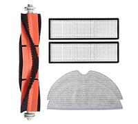 Jdeijfev 5Pcs for Mijia 2C Robot Vacuum Washable HEPA Filter Main Brush Mop Cloth Cleaning Replacement Spare Parts