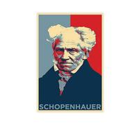 Jdekaec Arthur Schopenhauer Poster sur toile Philosophe - Décoration de chambre à coucher - Paysage sportif - Décoration de bureau - Cadeau sans cadre - 30 x 45 cm