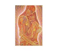 Jdekaec Impression sur toile The Happy Ocean Art of Love, Alex Grey - Décoration murale pour salon, chambre à coucher, style sans cadre - 30 x 45 cm