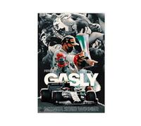 Jdekaec Poster sur toile Pierre Gasly F1 1 - Décoration de chambre à coucher - Paysage sportif - Décoration de bureau - Cadeau sans cadre - 50 x 75 cm