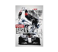 Jdekaec Poster sur toile Pierre Gasly F1 - Décoration de chambre à coucher - Paysage sportif - Décoration de bureau - Cadeau sans cadre - 30 x 45 cm