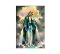 Jdekaec Poster sur toile Vierge Marie - Décoration de chambre à coucher - Paysage sportif - Décoration de bureau - Cadeau sans cadre - 30 x 45 cm