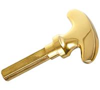Jdel Poignée de Porte avec déverrouillage Finition Laiton Poli Doré 0