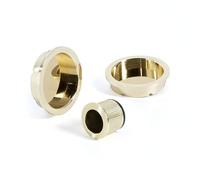 Jdell Jeu poignée et clou pour portes coulissantes finition or